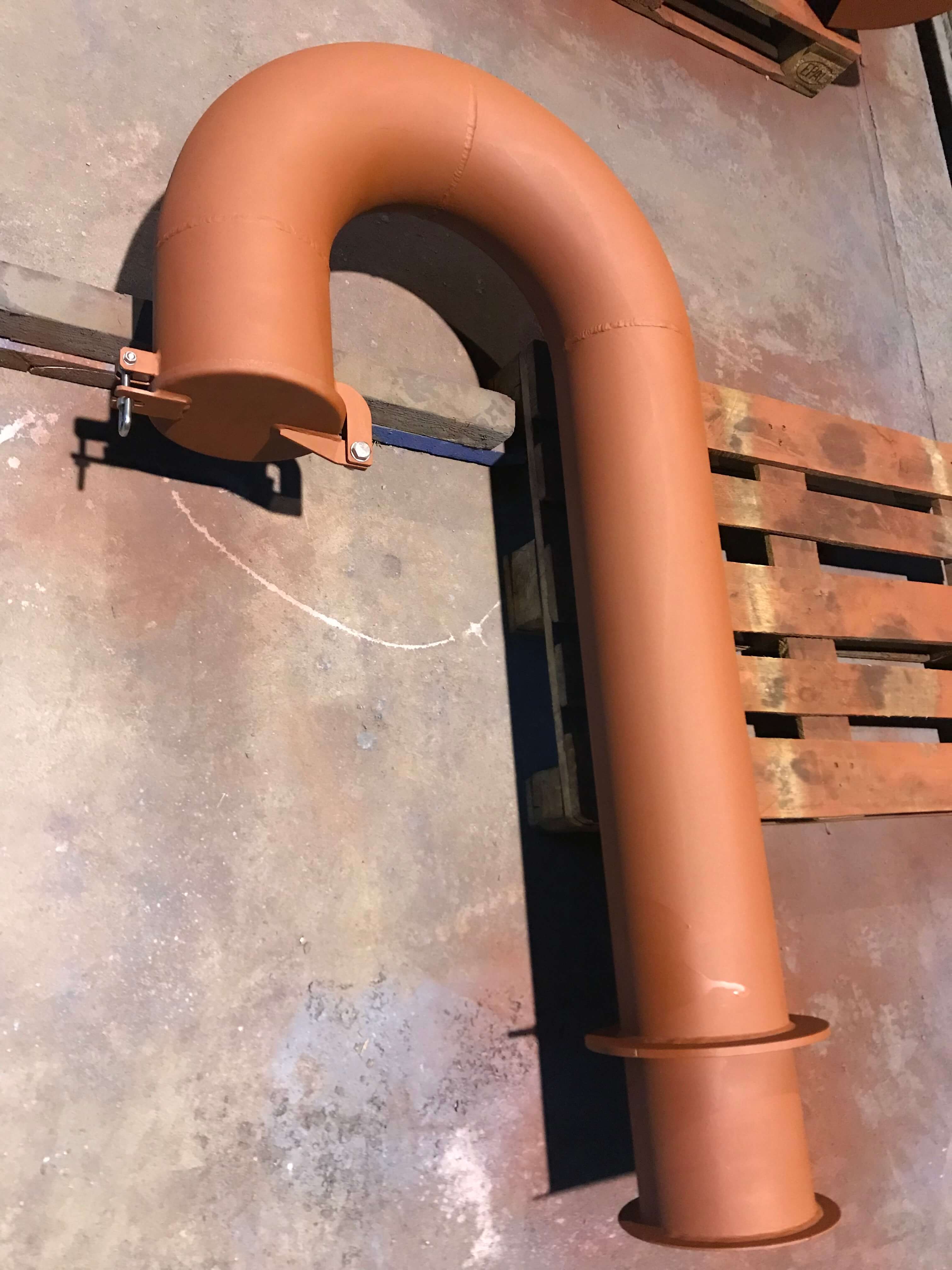 Gooseneck vent pipe